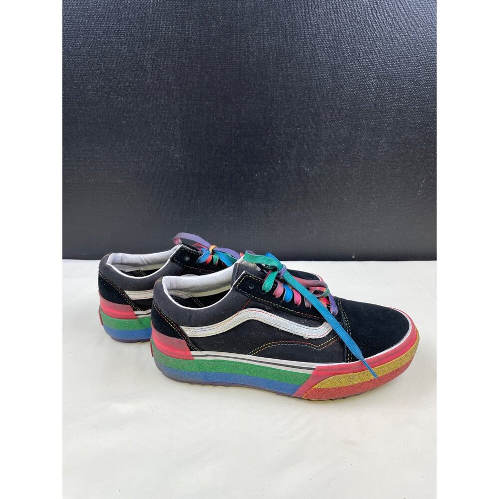 Vans Unisex Black Rainbow Chunky Sole Shoes/Sneakers Size M8.5 W10 SKU 4791 - Picture 5 of 8